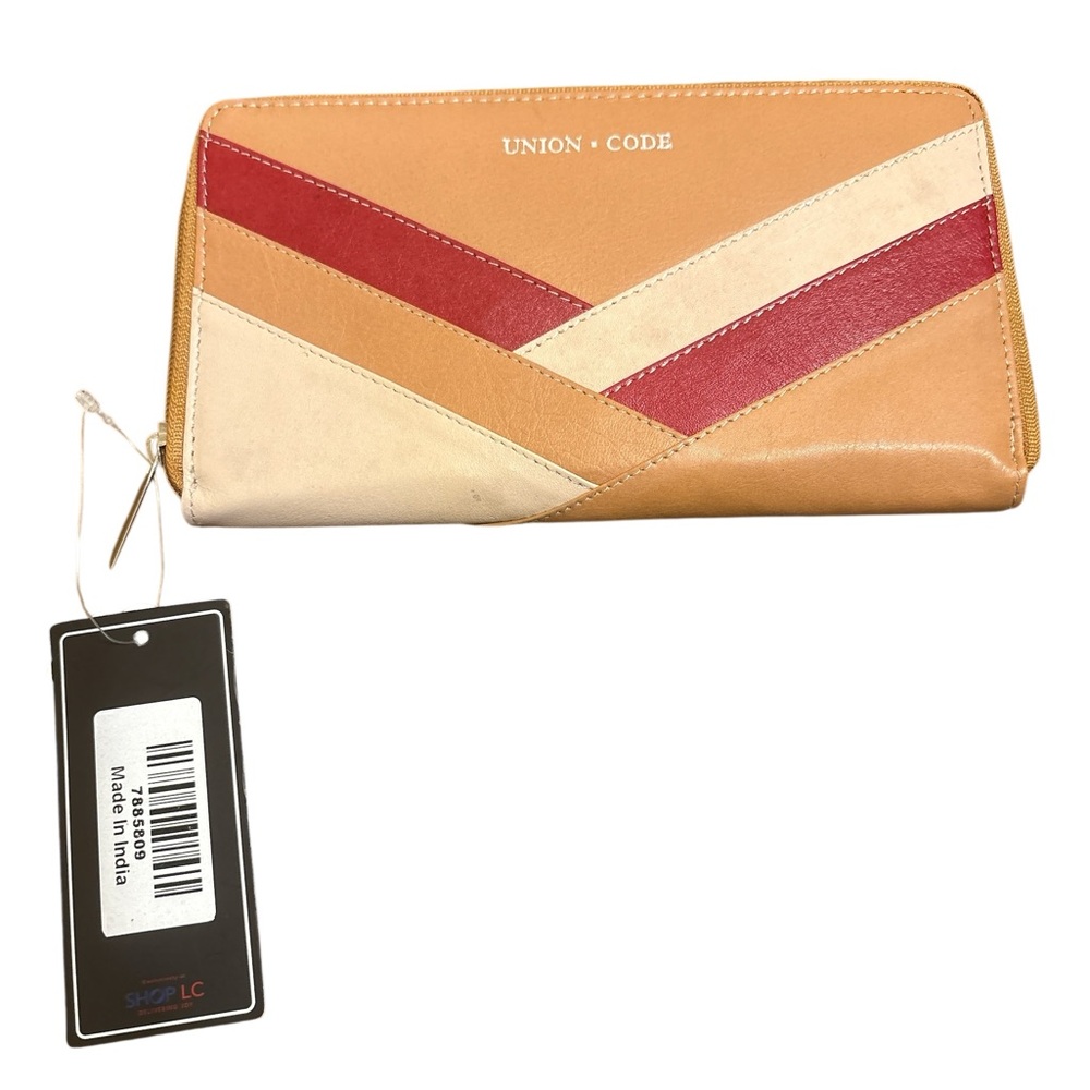 Union Code RFID Women's Tri-Color Wallet